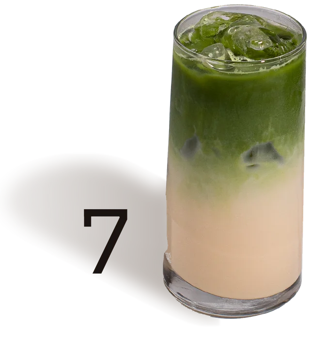 No. 7, Banana Matcha signature drink at Adore Coffee House