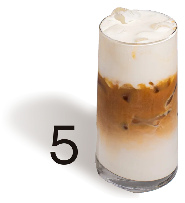 No. 5, Whiskey Latte signature drink at Adore Coffee House