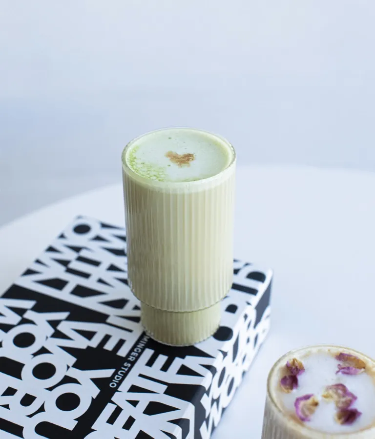 Matcha latte at Adore Coffee House